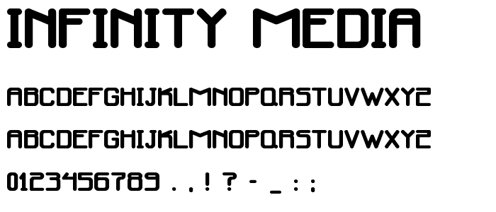 Infinity Media font